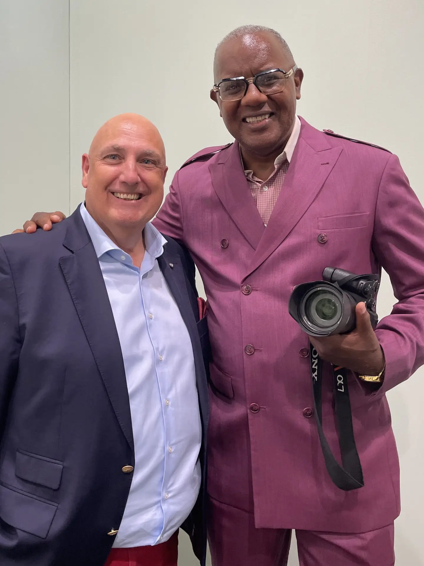 Klaus Hölscher mit Jamel Shabazz (Amerikanischer Fotograf)